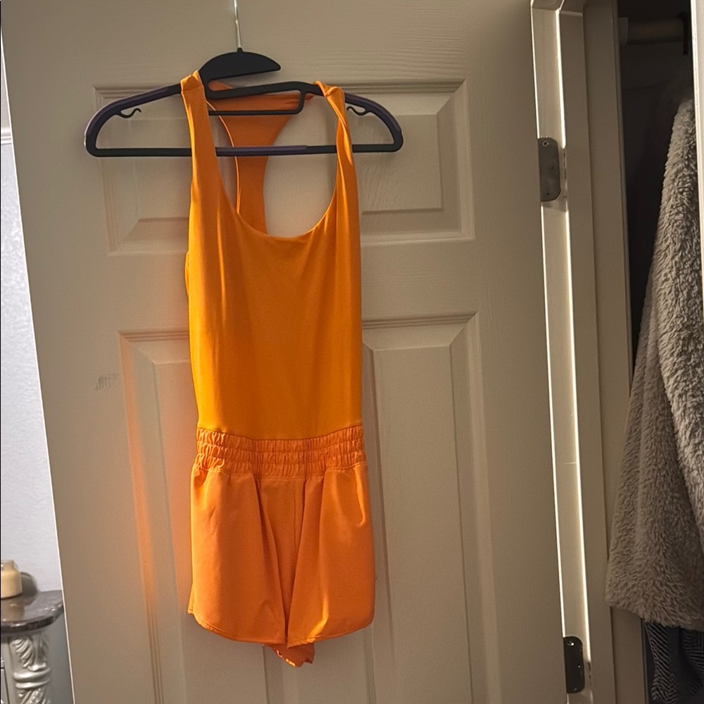 Aerie Vibrant Orange Romper